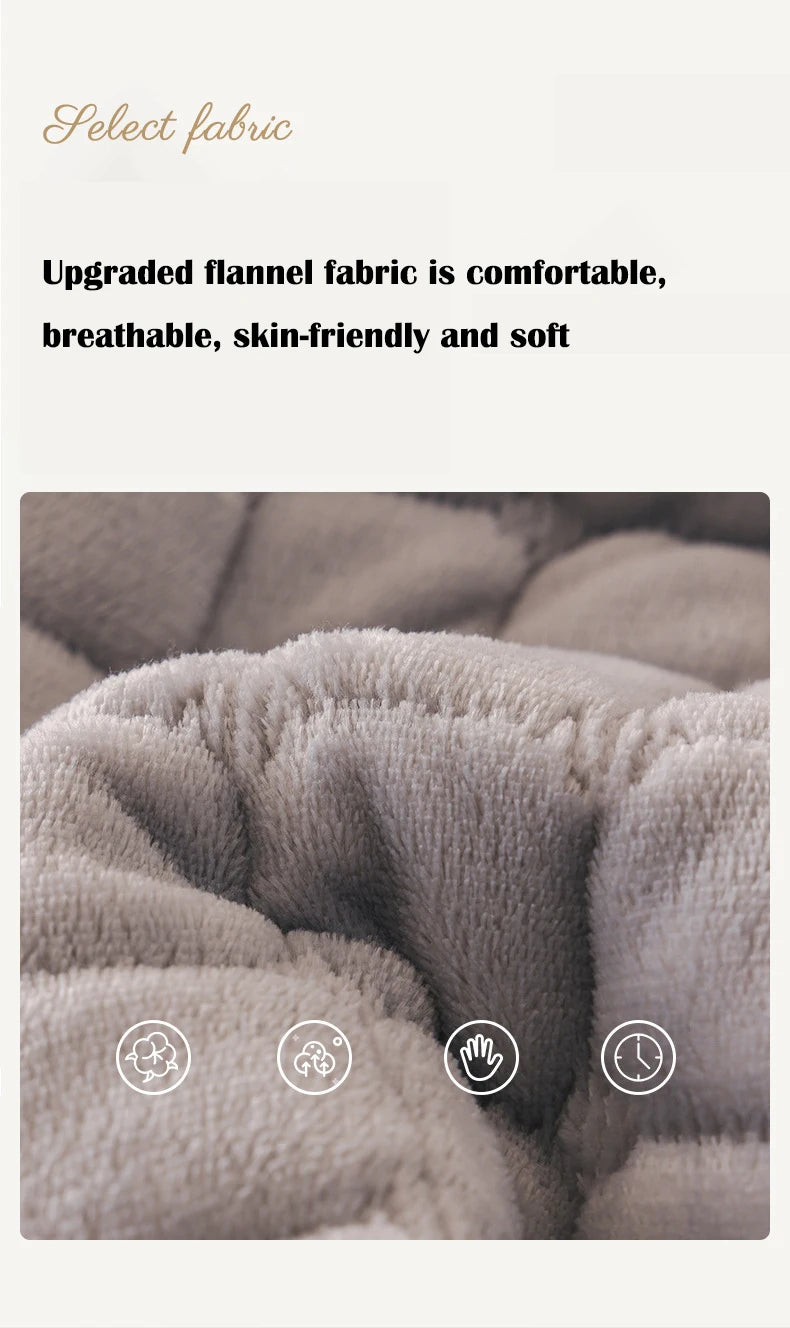 Flannel Sofa Cushion Non-Slip Plush Backrest Cover