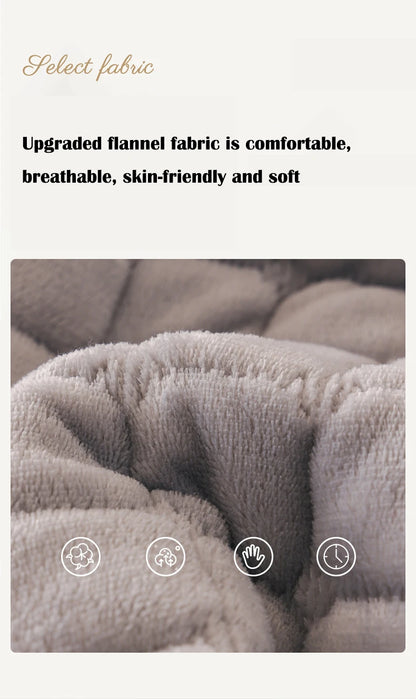 Flannel Sofa Cushion Non-Slip Plush Backrest Cover