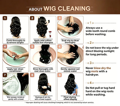 Loose Deep Wave Lace Frontal Wig 30 40 Inch Human Hair
