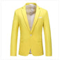 Men's Solid Color Formal Suit Jacket Slim Fit Blazer