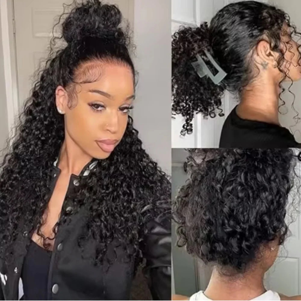 13x6 Glueless Brazilian Deep Wave Lace Frontal Wig