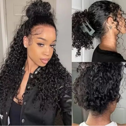 13x6 Glueless Brazilian Deep Wave Lace Frontal Wig