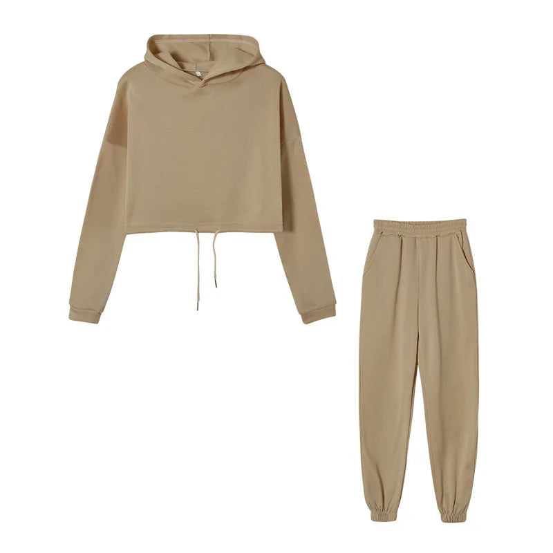 Women's Oversized Hoodie and Sweatpants Tracksuit