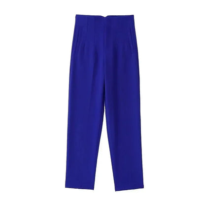 High Waist Pencil Pants for Women in Black and Pink