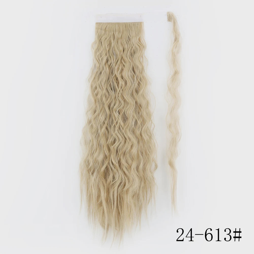 Long Straight Clip-in Ponytail Hair Extension Black