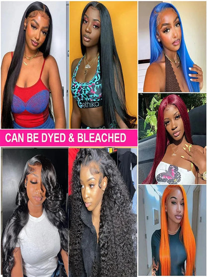 Bone Straight Human Hair Lace Front Wig 360