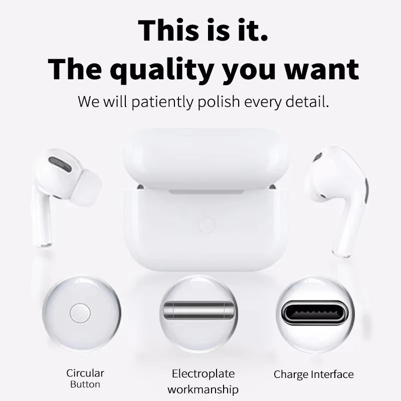 For Air Pro5 Wireless Bluetooth Earbuds with Noise Cancelling