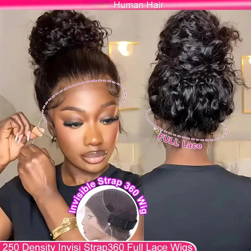 30 Inch Deep Wave Lace Front Wig Human Hair