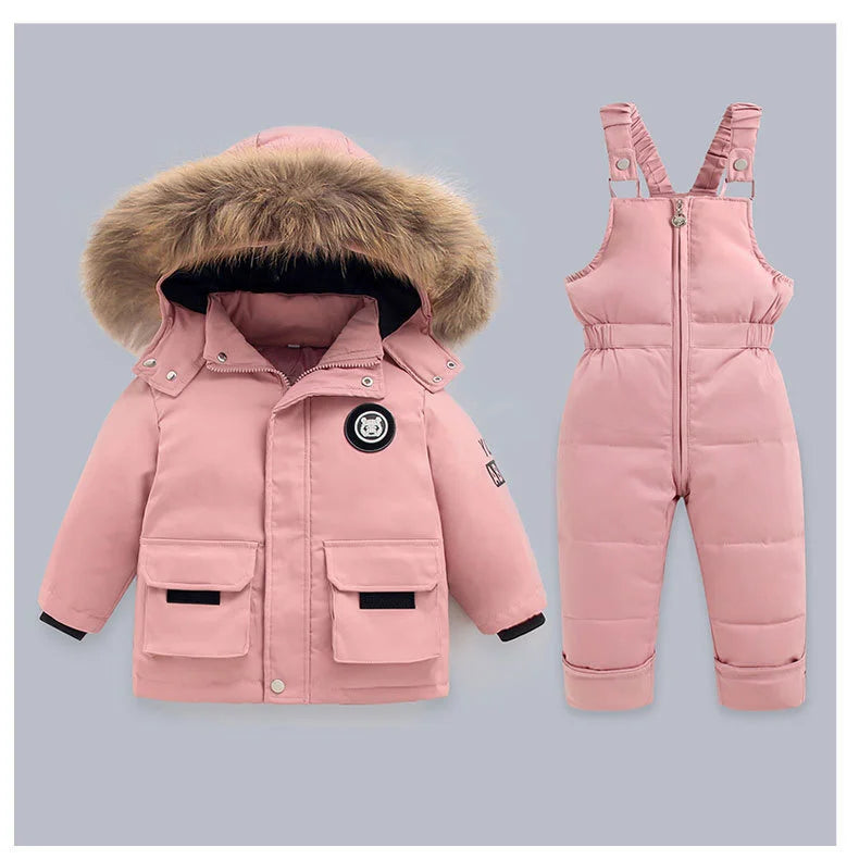 Winter Down Jacket for Boys and Girls Thicken Snowsuit