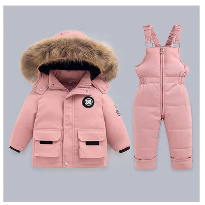 Winter Down Jacket for Boys and Girls Thicken Snowsuit