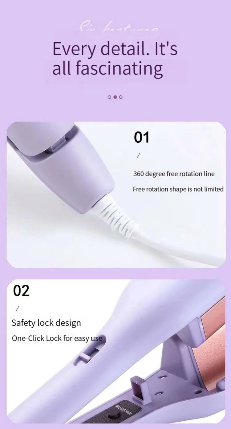 32MM Automatic Curling Iron with Rotating Design