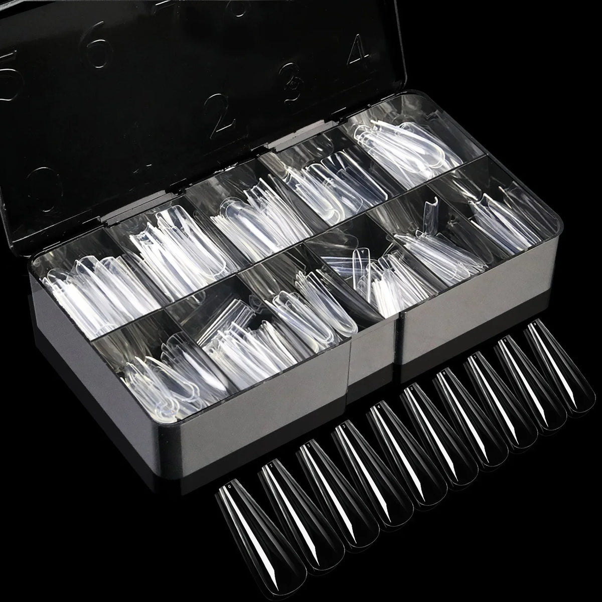 Soft Gel Full Cover Almond Fake Nails Box