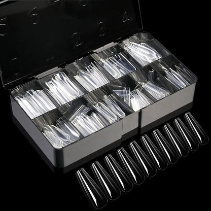 Soft Gel Full Cover Almond Fake Nails Box
