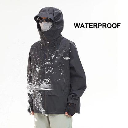 CHRLCK Waterproof Hiking Jacket Unisex Spring Autumn