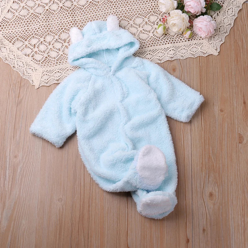 Humor Bear Winter Long Sleeve Baby Romper