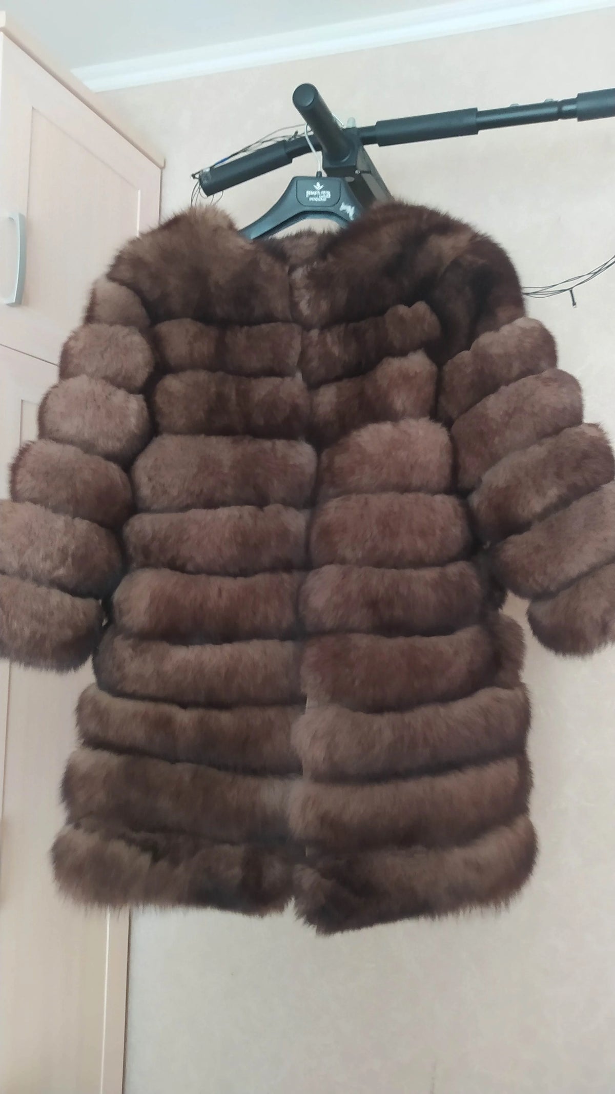 4in1 Women Fox Fur Coat Winter Outerwear