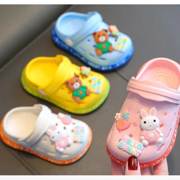 Children's Cartoon Slippers with Soft EVA Soles
