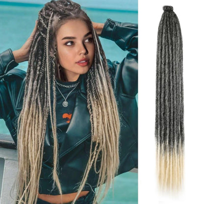 24 Inch Ombre Synthetic Dreadlock Extensions 10 Strands
