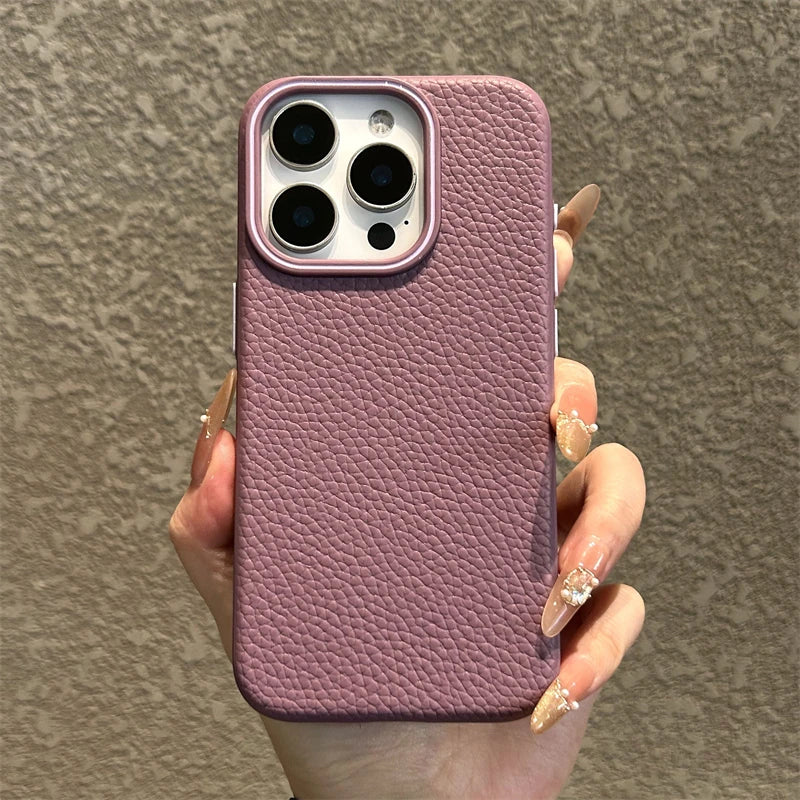 Luxury Lichee Pattern TPU Case for iPhone Pro Max