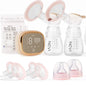 NCVI Double Electric Breast Pump with 4 Modes and LED Display