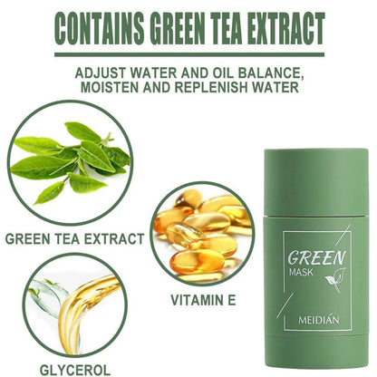 Green Tea Solid Mask for Acne and Blackhead Removal