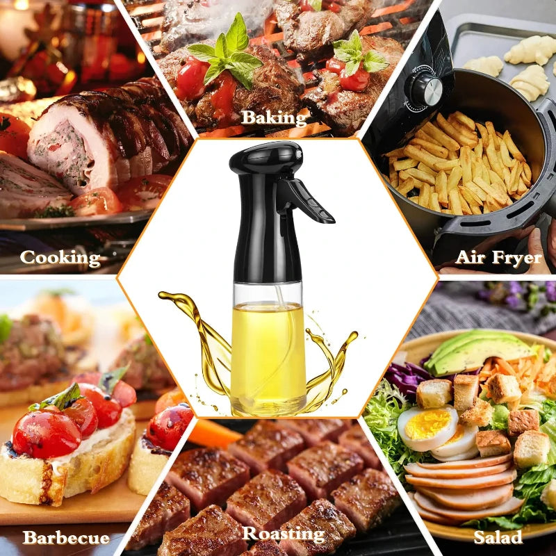 Oil Spray Bottle for Cooking Kitchen Plastic 200ml 300ml 500ml