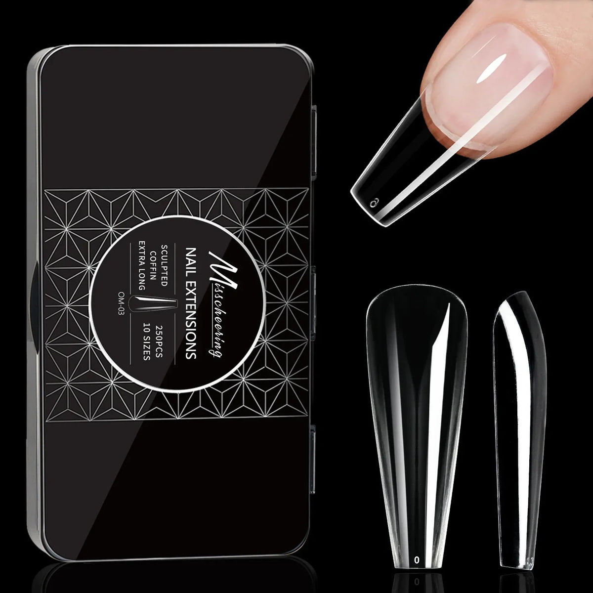 Soft Gel Full Cover Almond Fake Nails Box