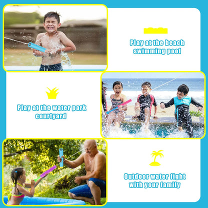 10 Packs Foam Water Guns for Kids Outdoor Fun