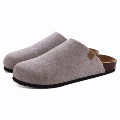 Comwarm Women's Suede Mules Slippers with Cork Insole