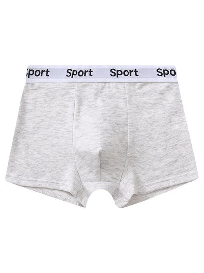 Boys' Boxer Briefs 95% Cotton Solid Color 7 Pieces