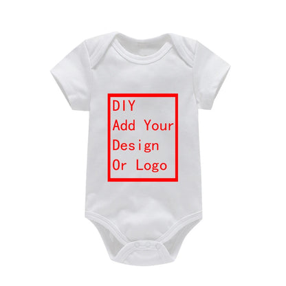 Newborn Baby White Cotton Short Sleeve Romper