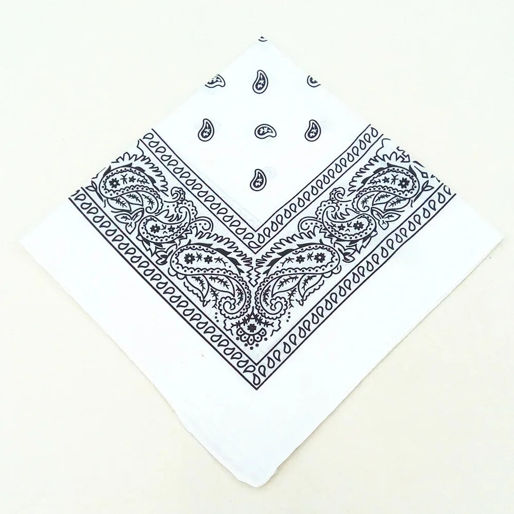 Unisex Polyester Paisley Bandana Hair Wrap