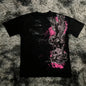 Gothic Style Oversized Cotton T-Shirt for Women