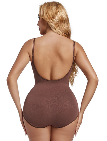 Low Back Bodysuit Shapewear for Women Black