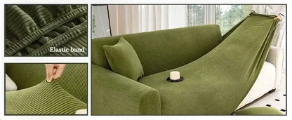 Thick Soft Corduroy Non-Slip Sofa Cover Universal Fit