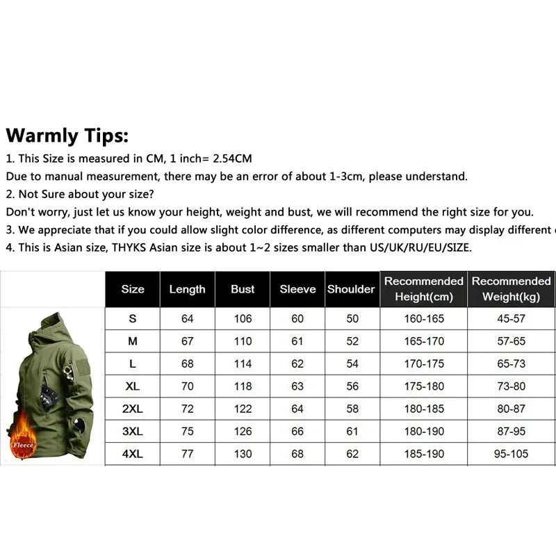 Men's Hooded Tactical Waterproof Bomber Jacket