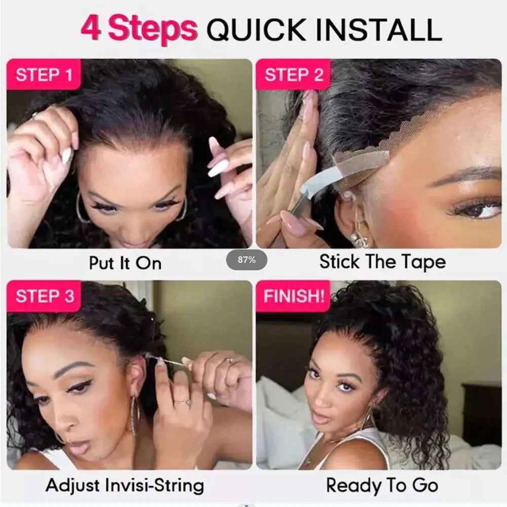 30 Inch Deep Wave Lace Front Wig Human Hair