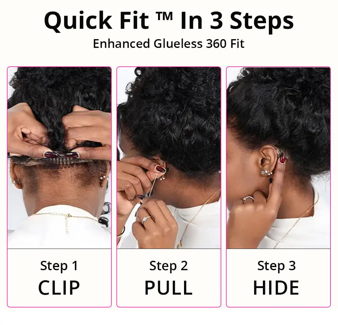 360 Full Lace Wig Water Deep Curly Human Hair 18-36 Inch