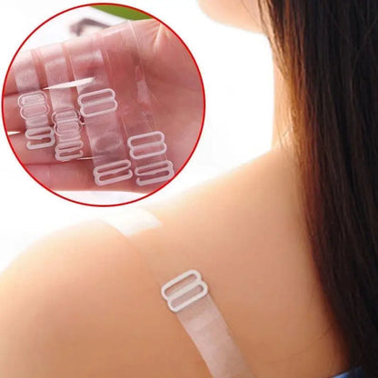 Women Transparent Elastic Bra Straps Adjustable Silicone