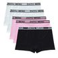 Teenage Girls Cotton Panties Solid Color Mid Waist Briefs