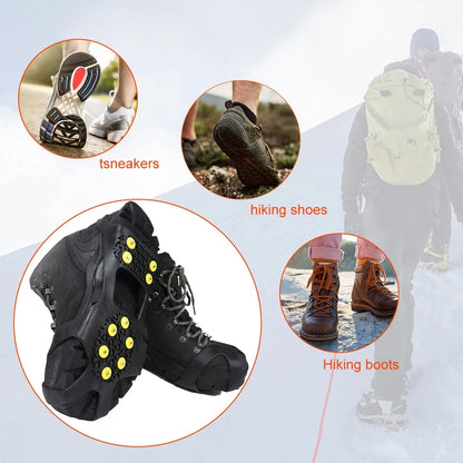 10 Teeth Non-Slip Climbing Cleats for Hiking