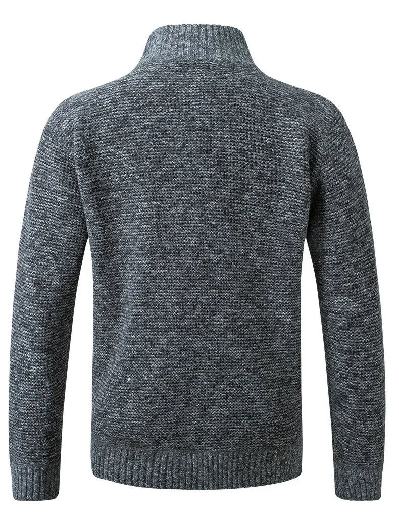 Men's Slim Fit Stand Collar Zipper Jacket