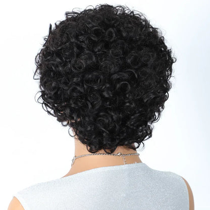 Brazilian Afro Puff Pixie Bob Wig 99J Natural Brown