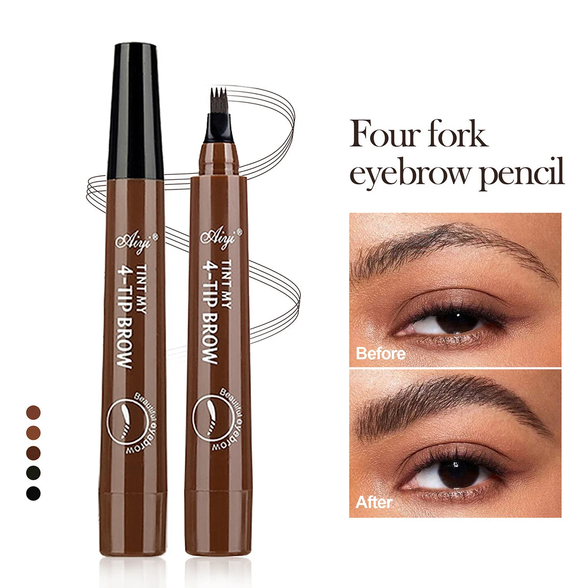 Waterproof Microblading Eyebrow Pencil Five Colors