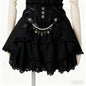 Japanese Sweet Lolita Mini Skirt Women Retro Lace Skirt