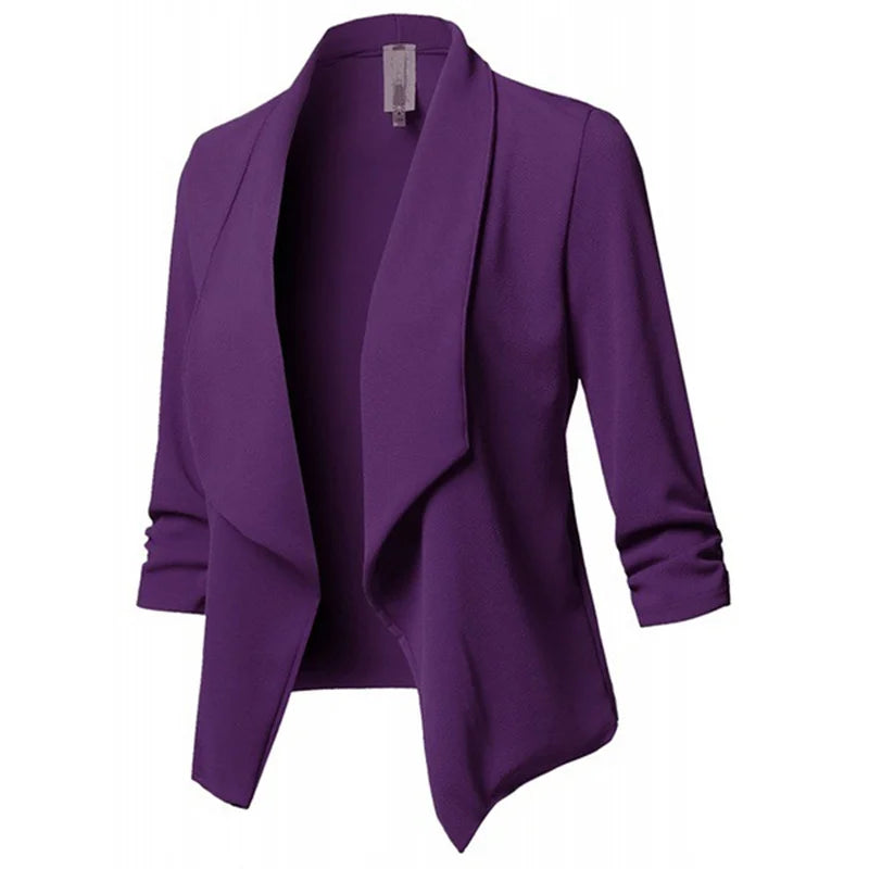 Black PU Leather Bodycon Blouse for Women