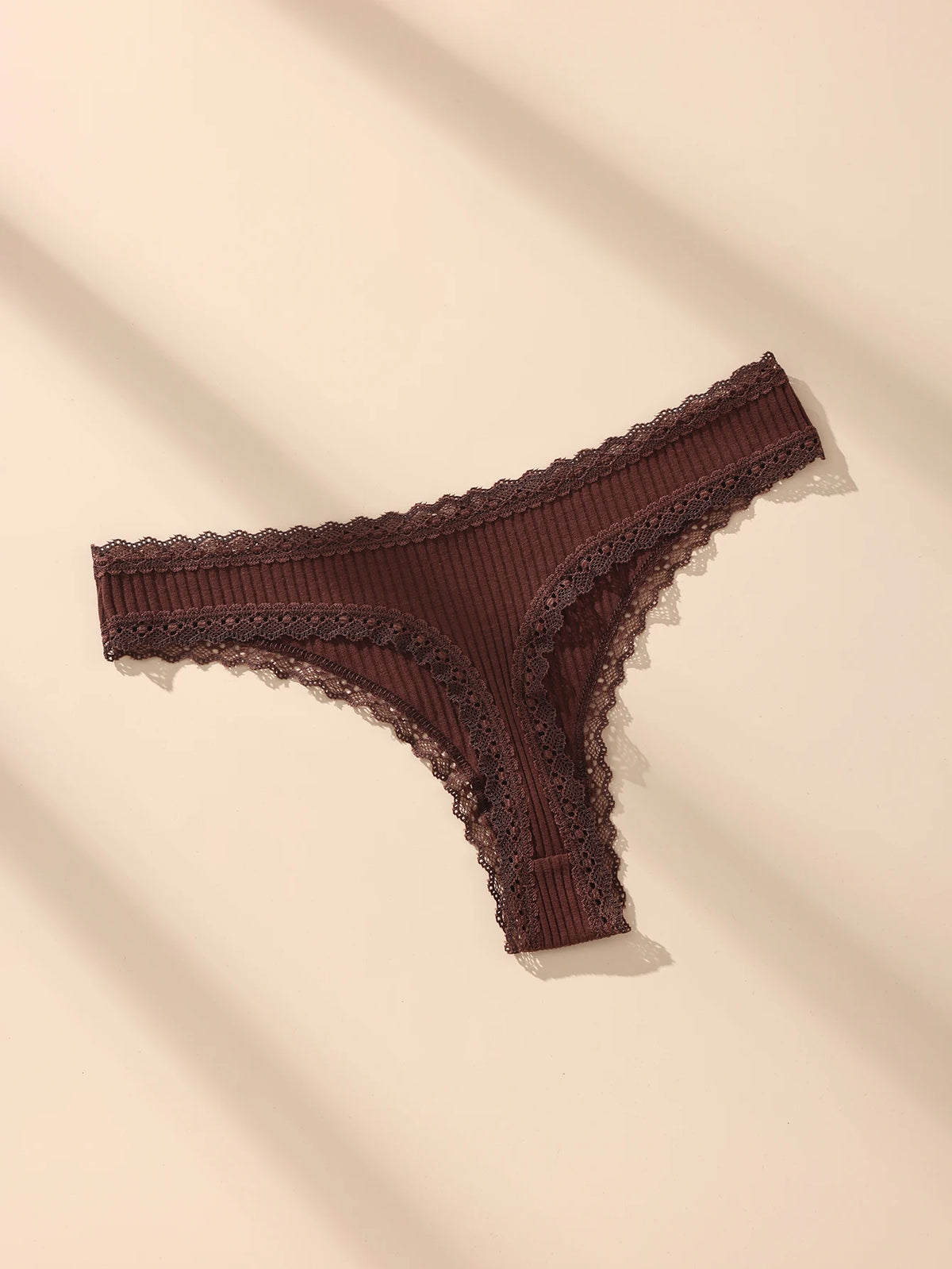 7 Pcs Cotton Lace G-String Panties Set Plus Size
