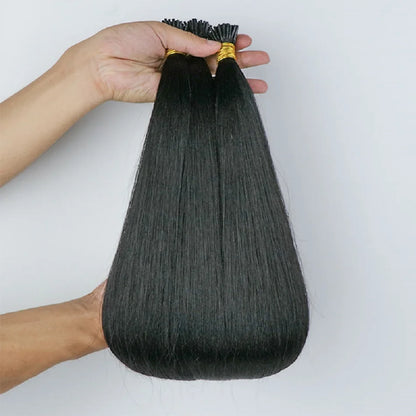Light Yaki K Tip Human Hair Extensions 100g 100Pcs