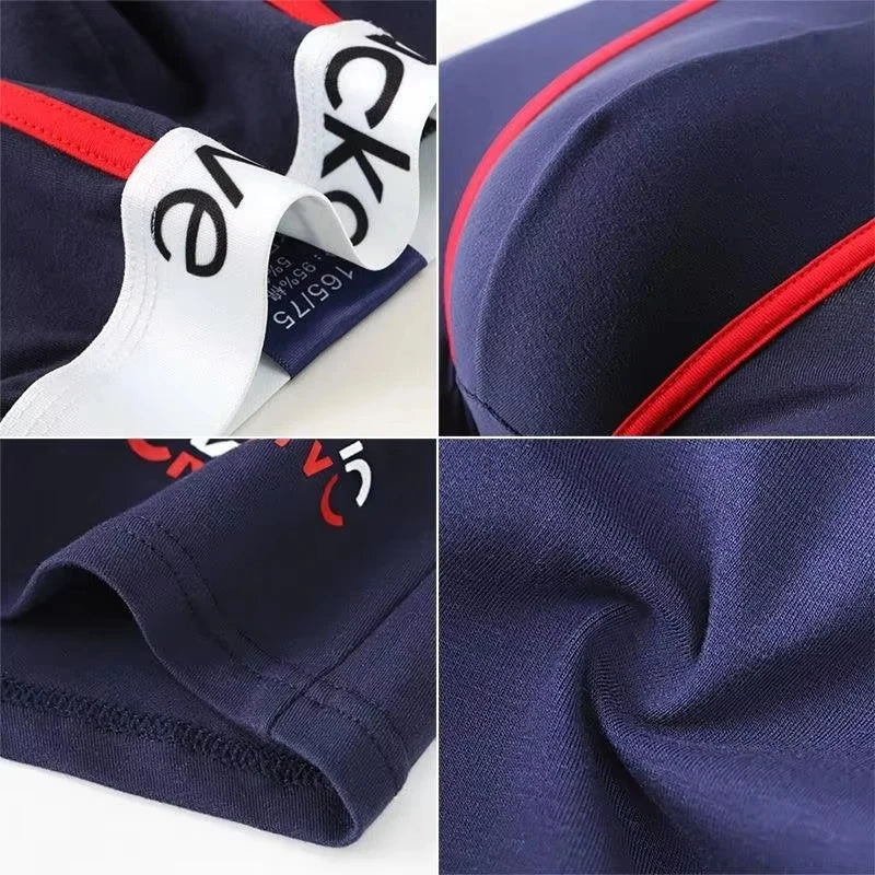 Cotton Boxer Shorts for Men 3Pcs Breathable Underwear