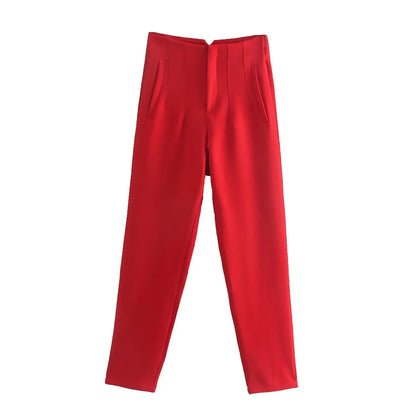 Koekop High Waist Pencil Trousers for Women